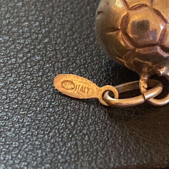 Vintage 925 Italy Soccer Ball Pendant/Charm - Picture 5 of 6